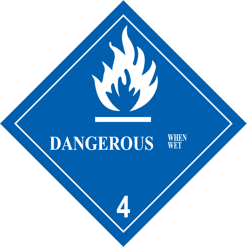Class 4.3: Dangerous when Wet